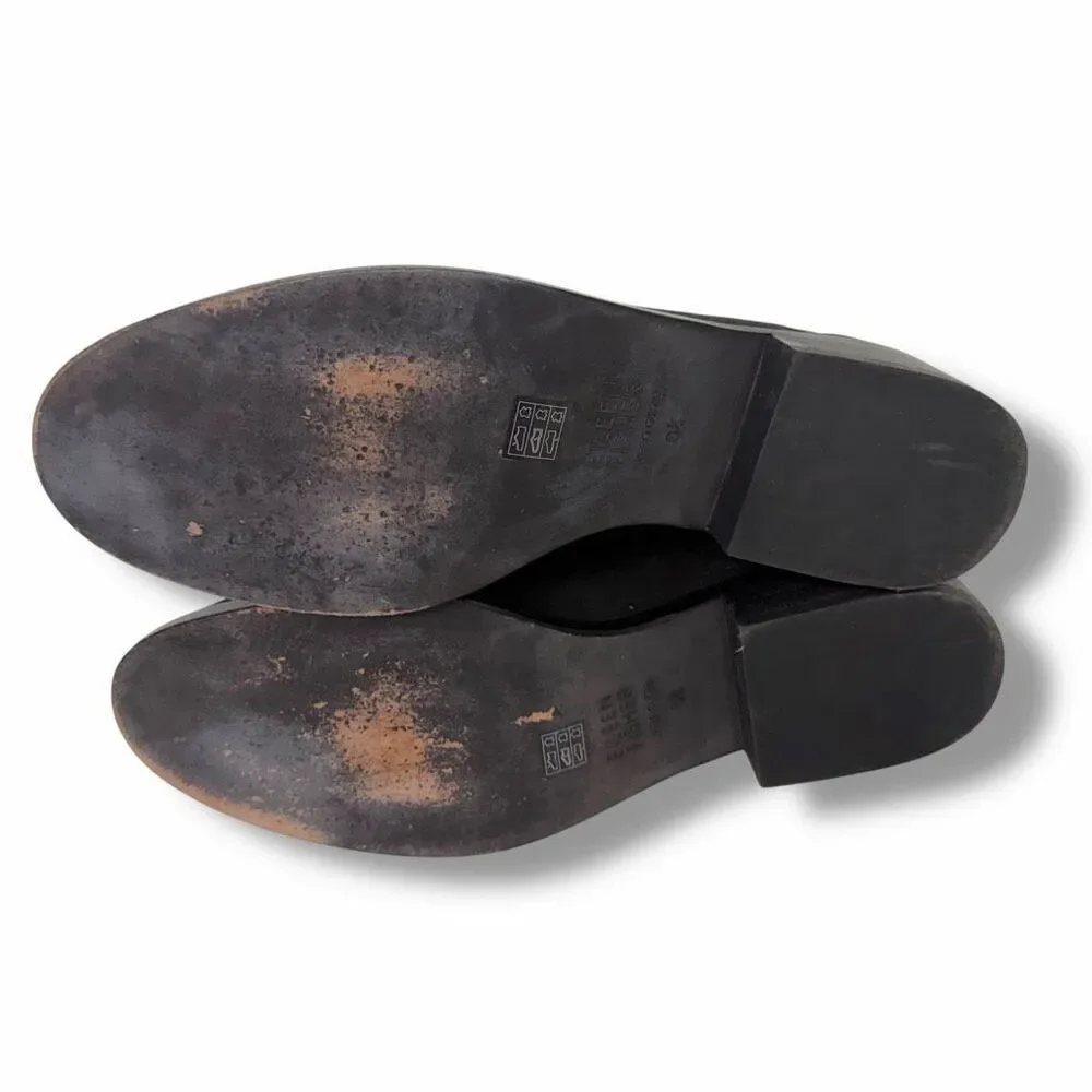 Eileen Fisher Women’s 8.5 Black Slip On Bootie Leather